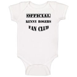 Offical Kenny Rogers Fan Club Songwriters Hall Of Fame Baby One Piece Offical Kenny Rogers Fan Club Songwriters Hall Of Fame Baby One Piece