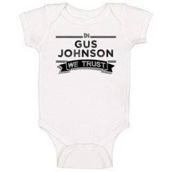 In Gus Johnson We Trust Dallas Football Player Fan Baby One Piece In Gus Johnson We Trust Dallas Football Player Fan Baby One Piece