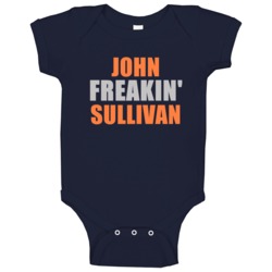 John Sullivan Freakin Detroit Michigan Baseball Sports Baby One Piece John Sullivan Freakin Detroit Michigan Baseball Sports Baby One Piece