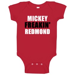 Mickey Redmond Freakin Sports Michigan Detroit Hockey Baby One Piece Mickey Redmond Freakin Sports Michigan Detroit Hockey Baby One Piece