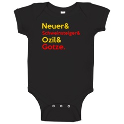 Neuer Schweinsteiger Ozil Gotze Germany Soccer Baby One Piece Neuer Schweinsteiger Ozil Gotze Germany Soccer Baby One Piece