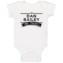 In Dan Bailey We Trust Dallas Football Player Fan Baby One Piece In Dan Bailey We Trust Dallas Football Player Fan Baby One Piece