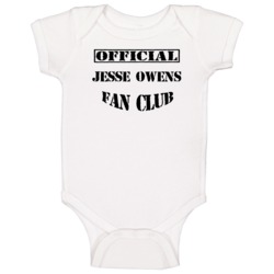 Offical Jesse Owens Fan Club Us Olympics Hall Of Fame Baby One Piece Offical Jesse Owens Fan Club Us Olympics Hall Of Fame Baby One Piece
