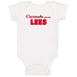 Christmas With The Lee Family Holiday Movie Parody Party Gift Baby One Christmas With The Lee Family Holiday Movie Parody Party Gift Baby One