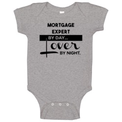 Mortgage Expert Lover By Night Trending Job Baby One Piece Mortgage Expert Lover By Night Trending Job Baby One Piece