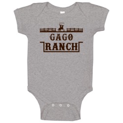 Gago Ranch All American Family Ranch Cool Baby One Piece Gago Ranch All American Family Ranch Cool Baby One Piece