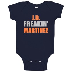 J D Martinez Freakin Detroit Michigan Baseball Sports Baby One Piece J D Martinez Freakin Detroit Michigan Baseball Sports Baby One Piece