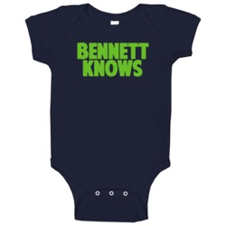 Michael Bennett Knows Seattle Football Player Sports Fan Baby One Piec Michael Bennett Knows Seattle Football Player Sports Fan Baby One Piec
