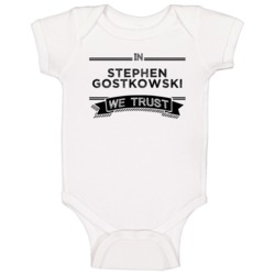In Stephen Gostkowski We Trust New England Football Player Fan Baby On In Stephen Gostkowski We Trust New England Football Player Fan Baby On
