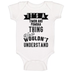 Its A Timon And Pumbaa Thing Banner Tv Baby One Piece Its A Timon And Pumbaa Thing Banner Tv Baby One Piece