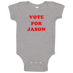 Vote For Jason Tv Show Coming Up Baby One Piece Vote For Jason Tv Show Coming Up Baby One Piece
