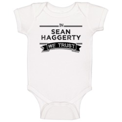 In Sean Haggerty We Trust Nashville Hockey Player Fan Baby One Piece In Sean Haggerty We Trust Nashville Hockey Player Fan Baby One Piece