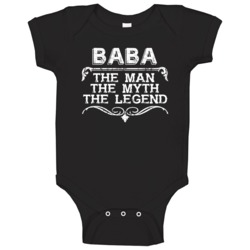 Baba The Man The Myth The Legend Dad Father's Day Yoruba Baby One Piec Baba The Man The Myth The Legend Dad Father's Day Yoruba Baby One Piec