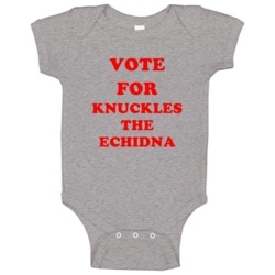 Vote For Knuckles The Echidna Tv Show Sonic X Baby One Piece Vote For Knuckles The Echidna Tv Show Sonic X Baby One Piece
