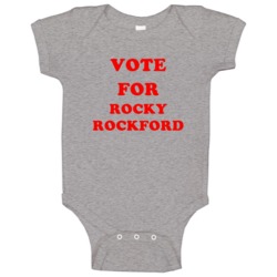 Vote For Rocky Rockford Tv Show The Rockford Files Baby One Piece Vote For Rocky Rockford Tv Show The Rockford Files Baby One Piece