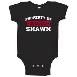 Shawn Property Of Cool Best Father's Day Gift Baby One Piece Shawn Property Of Cool Best Father's Day Gift Baby One Piece