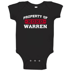 Warren Property Of Cool Best Father's Day Gift Baby One Piece Warren Property Of Cool Best Father's Day Gift Baby One Piece