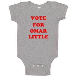 Vote For Omar Little Tv Show The Wire Baby One Piece Vote For Omar Little Tv Show The Wire Baby One Piece