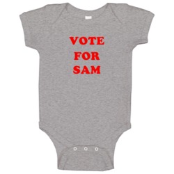 Vote For Sam Tv Show Secret Girlfriend Baby One Piece Vote For Sam Tv Show Secret Girlfriend Baby One Piece