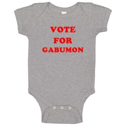 Vote For Gabumon Tv Show Digimon Adventure Baby One Piece Vote For Gabumon Tv Show Digimon Adventure Baby One Piece