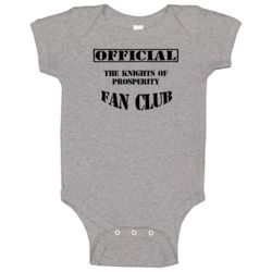 The Knights Of Prosperity Tv Show Fan Club Baby One Piece The Knights Of Prosperity Tv Show Fan Club Baby One Piece