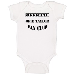 Opie Taylor The Andy Griffith Show Tv Fan Club Baby One Piece Opie Taylor The Andy Griffith Show Tv Fan Club Baby One Piece
