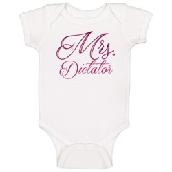 Mrs Dictator Favorite Video Game Cool Fan Baby One Piece Mrs Dictator Favorite Video Game Cool Fan Baby One Piece