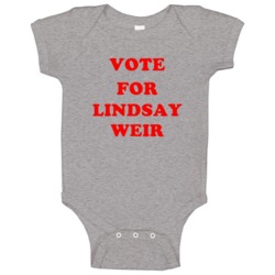 Vote For Lindsay Weir Tv Show Freaks And Geeks Baby One Piece Vote For Lindsay Weir Tv Show Freaks And Geeks Baby One Piece