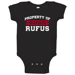 Property Of Rufus Popular Video Game Character Baby One Piece Property Of Rufus Popular Video Game Character Baby One Piece