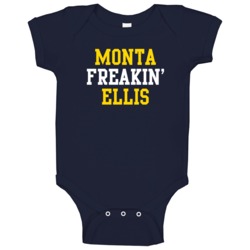 Monta Ellis Freakin Favorite Indiana Basketball Player Fan Baby One Pi Monta Ellis Freakin Favorite Indiana Basketball Player Fan Baby One Pi