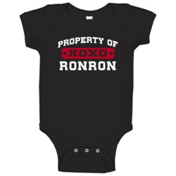 Property Of Ronron Popular Video Game Character Baby One Piece Property Of Ronron Popular Video Game Character Baby One Piece