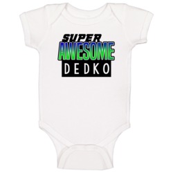 Dedko Super Awesome Language Cool Father's Day Gift Baby One Piece Dedko Super Awesome Language Cool Father's Day Gift Baby One Piece