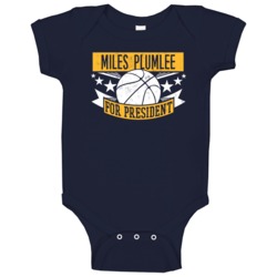 Miles Plumlee For President Indiana Basketball Player Funny Sports Fan Miles Plumlee For President Indiana Basketball Player Funny Sports Fan