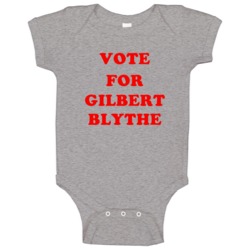 Vote For Gilbert Blythe Tv Show Anne Of Green Gables Baby One Piece Vote For Gilbert Blythe Tv Show Anne Of Green Gables Baby One Piece