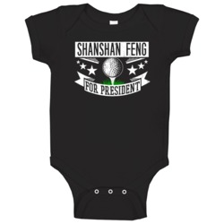 Shanshan Feng For President Funny Golfer Sports Golf Baby One Piece Shanshan Feng For President Funny Golfer Sports Golf Baby One Piece