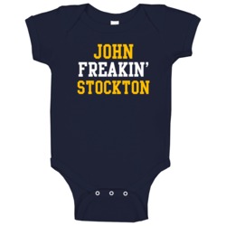 John Stockton Freakin Favorite Utah Basketball Player Fan Baby One Pie John Stockton Freakin Favorite Utah Basketball Player Fan Baby One Pie