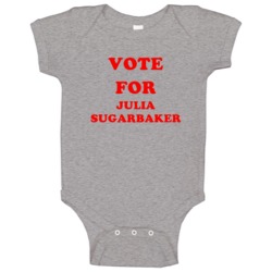 Vote For Julia Sugarbaker Tv Show Designing Women Baby One Piece