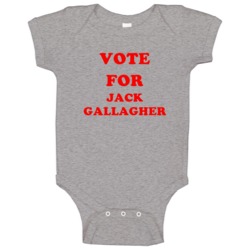 Vote For Jack Gallagher Tv Show Mental Baby One Piece Vote For Jack Gallagher Tv Show Mental Baby One Piece