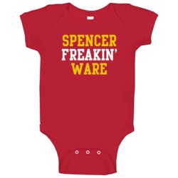 Spencer Freakin' Ware Kansas City Football Player Cool Fan Baby One Pi Spencer Freakin' Ware Kansas City Football Player Cool Fan Baby One Pi