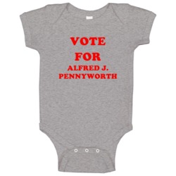 Vote For Alfred J Pennyworth Tv Show The Batman Baby One Piece Vote For Alfred J Pennyworth Tv Show The Batman Baby One Piece