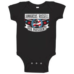 Jamarcus Russell For President California Sports Funny Baby One Piece Jamarcus Russell For President California Sports Funny Baby One Piece