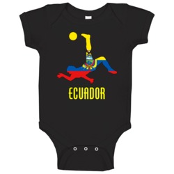 Ecuador World Cup Soccer Football Mens Baby One Piece Ecuador World Cup Soccer Football Mens Baby One Piece