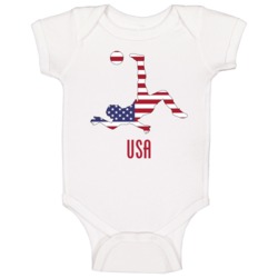 Usa Bicycle Kick World Cup Soccer Football White Baby One Piece Usa Bicycle Kick World Cup Soccer Football White Baby One Piece