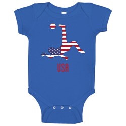 Usa World Cup Soccer Football Mens Blue Baby One Piece Usa World Cup Soccer Football Mens Blue Baby One Piece