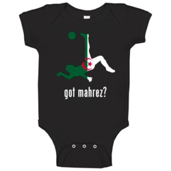 Riyad Mahrez Algeria Mf Got Kick Football Soccer World Cup Baby One Pi Riyad Mahrez Algeria Mf Got Kick Football Soccer World Cup Baby One Pi