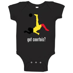 Thibaut Courtois Belgium Gk Got Kick Football Soccer World Cup Baby On Thibaut Courtois Belgium Gk Got Kick Football Soccer World Cup Baby On