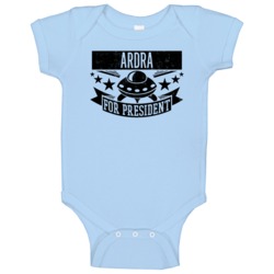 Ardra For President Parody Star Trek Character Baby One Piece Ardra For President Parody Star Trek Character Baby One Piece