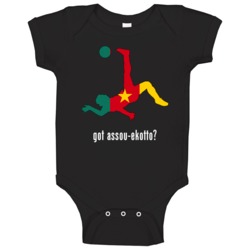 Benoit Assou-ekotto Cameroon Df Kick Football Soccer World Cup Baby On Benoit Assou-ekotto Cameroon Df Kick Football Soccer World Cup Baby On