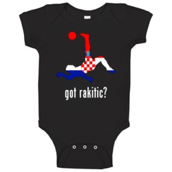 Ivan Rakitic Croatia Mf Kick Football Soccer World Cup Baby One Piece Ivan Rakitic Croatia Mf Kick Football Soccer World Cup Baby One Piece