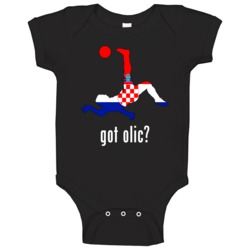 Ivica Olic Croatia Fw Kick Football Soccer World Cup Baby One Piece Ivica Olic Croatia Fw Kick Football Soccer World Cup Baby One Piece